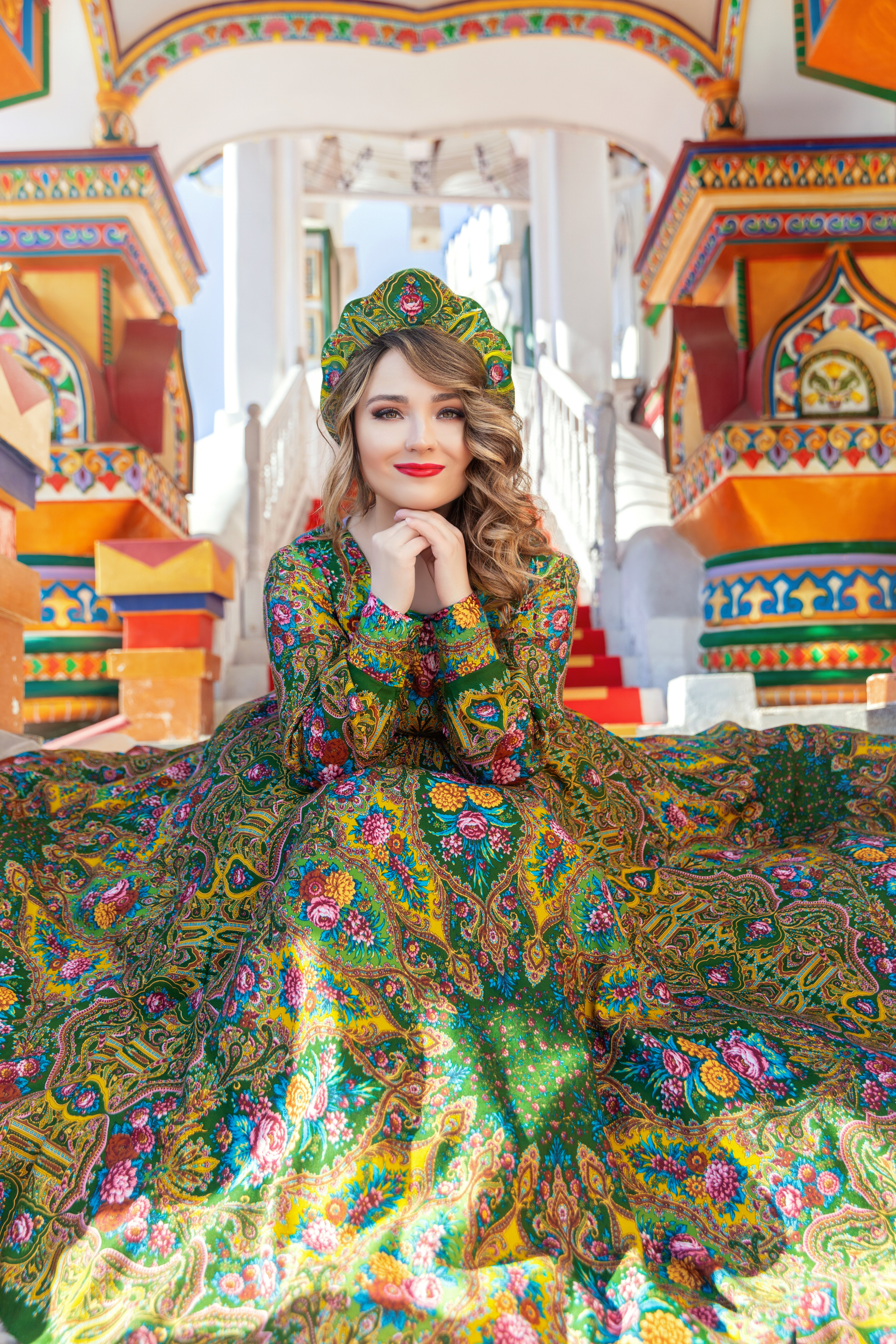 фотосессия в красивом платье